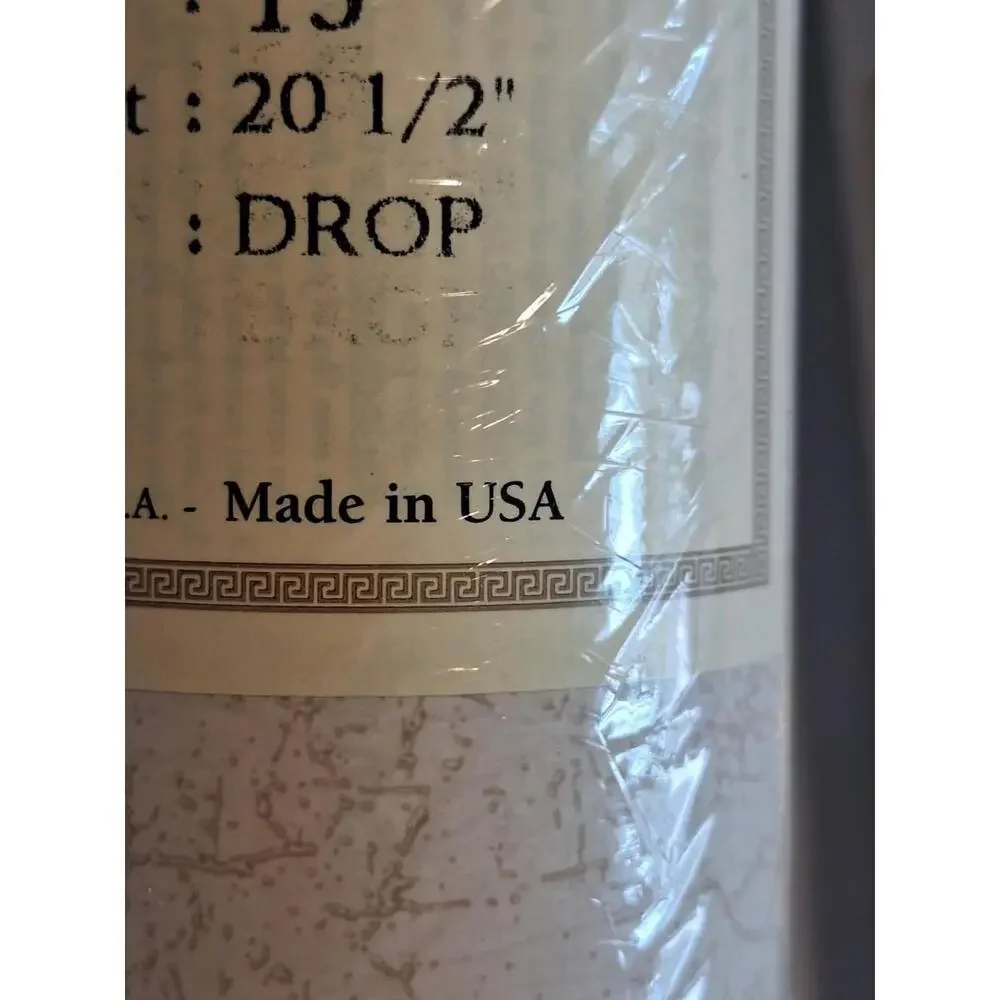 2 Double Rolls York Prepasted Wallpaper Tan/Beige Stripes w/Crackling  56ft Per